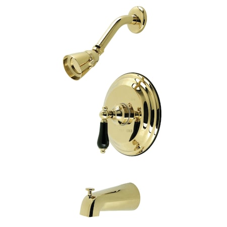 Kingston Brass KB3632PKL Tub and Shower Faucet, Polished Brass KB3632PKL